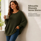 🔥SCONTO DEL 50%! 👚Maglione da donna lavorato a maglia con maniche a pipistrello e taglio ampio