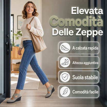 ⏰ Ultimo Giorno di Saldi – SCONTO 50% ✨Ballerine con zeppa da donna, slip on, comode