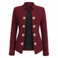 🔥SCONTO DEL 50%! 👚Blazer da donna aderente con colletto alto