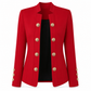 🔥SCONTO DEL 50%! 👚Blazer da donna aderente con colletto alto