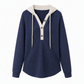 Felpa con cappuccio in maglia oversize da donna