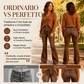 Jeans a zampa stretch a vita alta da donna