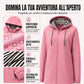 Giacca da donna casual impermeabile con cappuccio