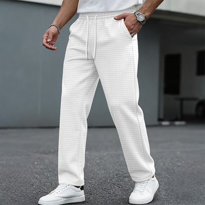 ⏰ Ultimo Giorno di Saldi – SCONTO 50% ✨Pantaloni casual da uomo in tessuto a nido d'ape con coulisse