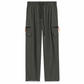 Pantaloni cargo casual da donna, taglio ampio, ad asciugatura rapida, traspiranti, lunghi con tasche