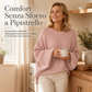 🔥SCONTO DEL 50%! 👚Maglione in maglia casual, girocollo, taglio ampio, maniche lunghe a pipistrello, tinta unita