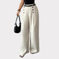 ⏰ Ultimo Giorno di Saldi – SCONTO 50% ✨Pantaloni eleganti da donna a gamba larga, doppiopetto