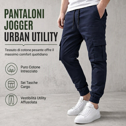 🔥SCONTO DEL 50%! 👖Pantaloni cargo casual da uomo con tasche multiple e coulisse