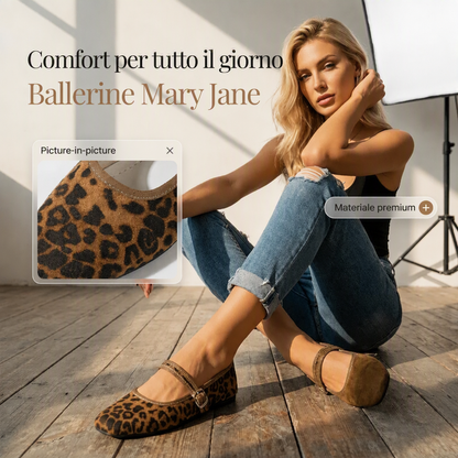 ⏰ Ultimo Giorno di Saldi – SCONTO 50% ✨Comode scarpe da balletto in pelle PU con lacci