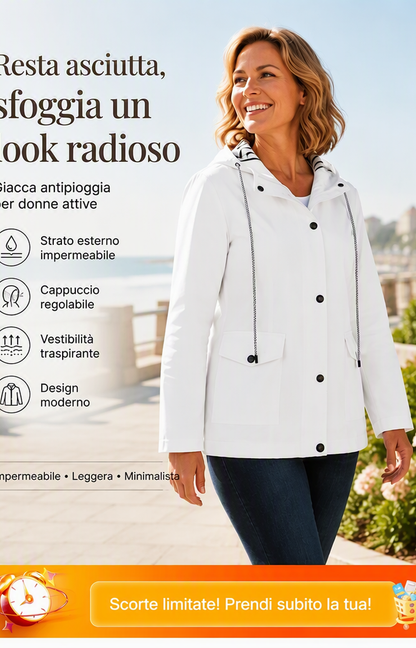🔥SCONTO DEL 50%! 👚Giacca da outdoor impermeabile e antivento da donna