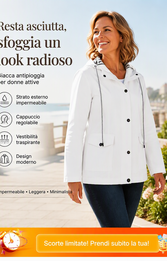 🔥SCONTO DEL 50%! 👚Giacca da outdoor impermeabile e antivento da donna