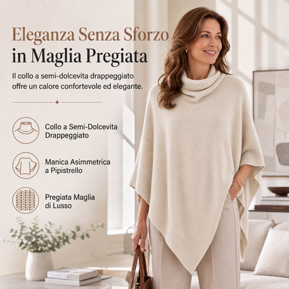⏰ Ultimo Giorno di Saldi – SCONTO 50% ✨Sciarpa a mantello elegante da donna, in maglia, tinta unita, vestibilità ampia, versatile