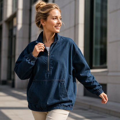 🔥SCONTO DEL 50%! 👚Giacca di jeans da donna vestibilità comoda