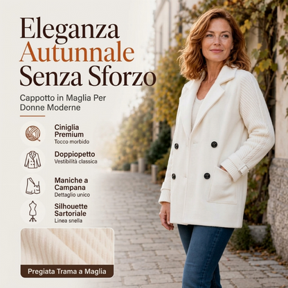 ⏰ Ultimo Giorno di Saldi – SCONTO 50% ✨Cappotto casual da donna con colletto a revers e doppiopetto