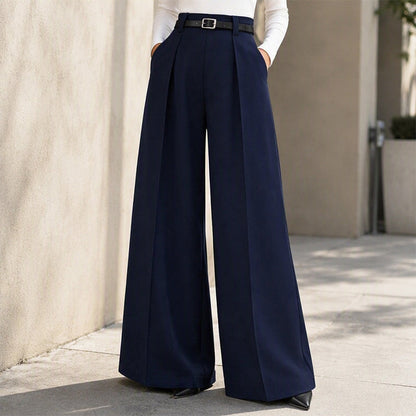 ⏰ Ultimo Giorno di Saldi – SCONTO 50% ✨Pantaloni da donna eleganti a gamba larga con drappeggio