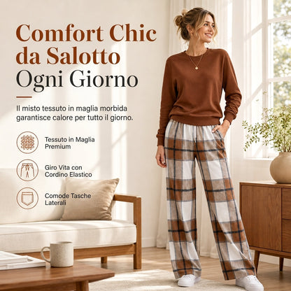 ⏰ Ultimo Giorno di Saldi – SCONTO 50% ✨Set da donna composto da felpa casual girocollo morbida e pantaloni a gamba larga