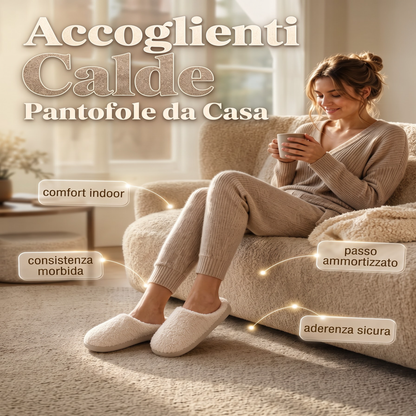 Pantofole invernali comode per uomo e donna