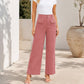🔥SCONTO DEL 50%! 👖Pantaloni a gamba larga a vita alta da donna