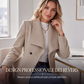 ⏰ Ultimo Giorno di Saldi – SCONTO 50% ✨Cappotto elegante da donna con colletto a revers e vestibilità slim