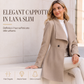 ⏰ Ultimo Giorno di Saldi – SCONTO 50% ✨Cappotto elegante da donna con colletto a revers e vestibilità slim