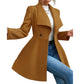 ⏰ Ultimo Giorno di Saldi – SCONTO 50% ✨Cappotto elegante da donna con colletto a revers e vestibilità slim