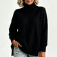 🔥SCONTO DEL 50%! 👚Maglione da donna a collo alto, in maglia, vestibilità ampia