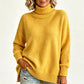 🔥SCONTO DEL 50%! 👚Maglione da donna a collo alto, in maglia, vestibilità ampia