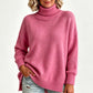 🔥SCONTO DEL 50%! 👚Maglione da donna a collo alto, in maglia, vestibilità ampia