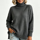 🔥SCONTO DEL 50%! 👚Maglione da donna a collo alto, in maglia, vestibilità ampia