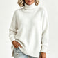 🔥SCONTO DEL 50%! 👚Maglione da donna a collo alto, in maglia, vestibilità ampia