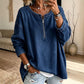 ⏰ Ultimo Giorno di Saldi – SCONTO 50% ✨Pull in denim da donna a maniche lunghe e mezza cerniera