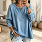 ⏰ Ultimo Giorno di Saldi – SCONTO 50% ✨Pull in denim da donna a maniche lunghe e mezza cerniera