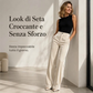 ⏰ Ultimo Giorno di Saldi – SCONTO 50% ✨Pantaloni Casual da Donna a Vita Alta, Gamba Larga e Drappeggio Morbido