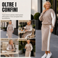 ⏰ Ultimo Giorno di Saldi – SCONTO 50% ✨Set due pezzi da donna: felpa in maglia e gonna midi
