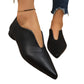🔥SCONTO DEL 50%! 👠Scarpe basse da donna eleganti con punta a fiaschetto e taglio a V