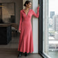 ⏰ Ultimo Giorno di Saldi – SCONTO 50% ✨Abito lungo donna in maglia a coste con cappuccio