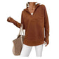 ⏰ Ultimo Giorno di Saldi – SCONTO 50% ✨Maglione Pullover da Donna con Zip Quarto