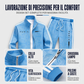 ⏰ Ultimo Giorno di Saldi – SCONTO 50% ✨Completo da uomo con giacca a zip intera e pantaloni, stampa geometrica