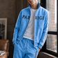 ⏰ Ultimo Giorno di Saldi – SCONTO 50% ✨Completo da uomo con giacca a zip intera e pantaloni, stampa geometrica