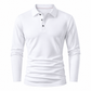 🔥SCONTO DEL 50%!👔T-shirt da uomo con colletto a maniche lunghe