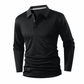 🔥SCONTO DEL 50%!👔T-shirt da uomo con colletto a maniche lunghe