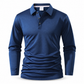 🔥SCONTO DEL 50%!👔T-shirt da uomo con colletto a maniche lunghe