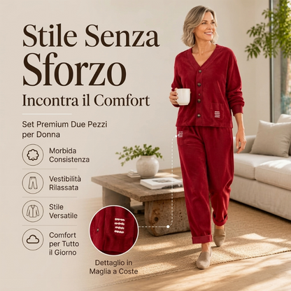 ⏰ Ultimo Giorno di Saldi – SCONTO 50% ✨Set casual da 2 pezzi in velluto a coste da donna