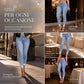 🔥SCONTO DEL 50%! 👖Jeans skinny aderenti da donna in azzurro chiaro, impreziositi da perline, con vita grezza sfilacciata e polsini alla caviglia strappati e sfregiati