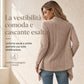 🔥SCONTO DEL 50%! 👚Cardigan lavorato a maglia da donna, a maniche lunghe e vestibilità morbida
