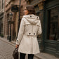 ⏰ Ultimo Giorno di Saldi – SCONTO 50% ✨Cappotto corto da donna a doppio petto con cappuccio