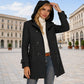 ⏰ Ultimo Giorno di Saldi – SCONTO 50% ✨Cappotto corto da donna a doppio petto con cappuccio