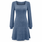 ⏰ Ultimo Giorno di Saldi – SCONTO 50% ✨Abito babydoll da donna con scollo quadrato e tasche