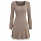 ⏰ Ultimo Giorno di Saldi – SCONTO 50% ✨Abito babydoll da donna con scollo quadrato e tasche