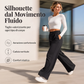 Pantaloni casual da donna a gamba larga con coulisse e vita elastica
